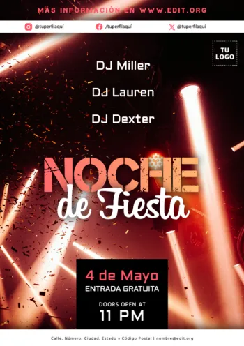 Edita un banner de DJ