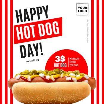 Edit a Hot Dog flyer