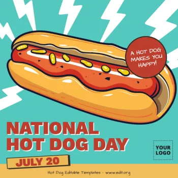 Edit a Hot Dog flyer