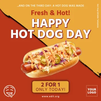 Edit a Hot Dog flyer