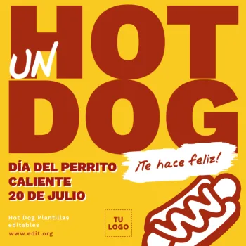 Edita un banner de Hot dogs