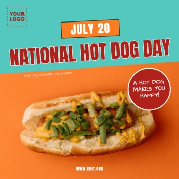 Edit a Hot Dog flyer