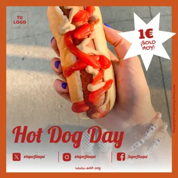 Edita un banner de Hot dogs