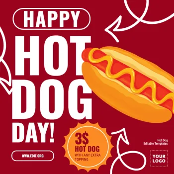 Edit a Hot Dog flyer