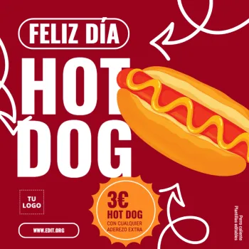 Edita un banner de Hot dogs