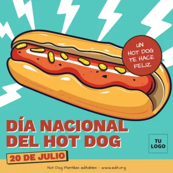 Edita un banner de Hot dogs
