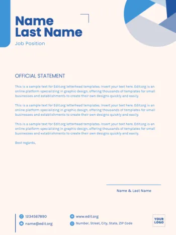 Een sjabloon voor een Amerikaanse brief bewerken