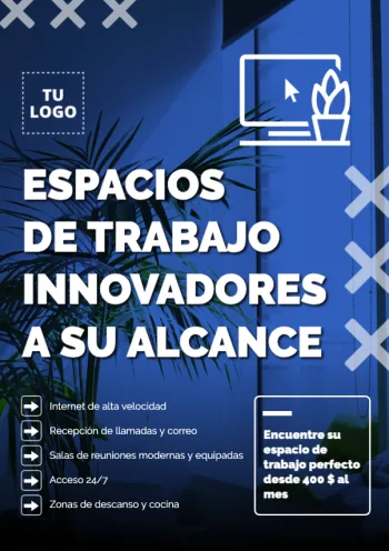 Edita un flyer de Alquiler de Oficina