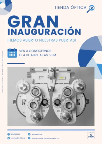 Crear diseños para tu inauguración
