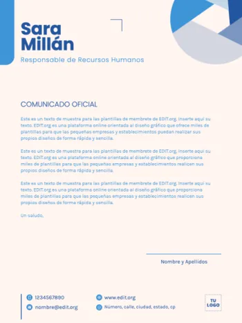 Editar una plantilla US letter