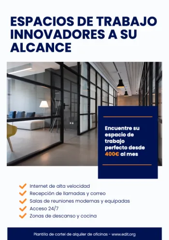 Edita un flyer de Alquiler de Oficina