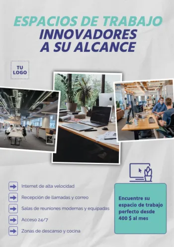 Edita un flyer de Alquiler de Oficina