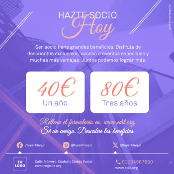 Editar una plantilla de Hazte Socio