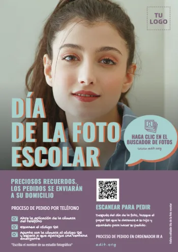Edita una plantilla de Foto Escolar