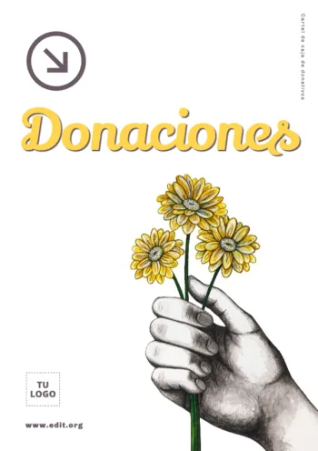 Edita un cartel de donación