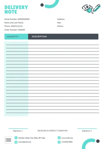 Edit a Delivery Note