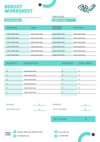Modifica un modello di budget