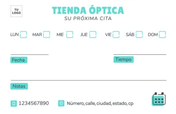 Edita una Tarjeta de Cita
