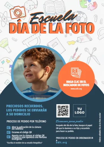 Edita una plantilla de Foto Escolar
