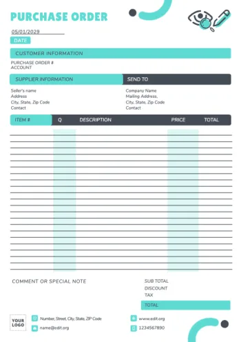 Eine Bestellvorlage bearbeiten