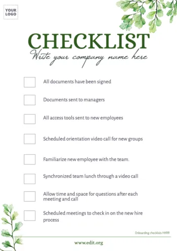 Bearbeite eine Checkliste