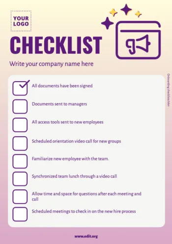 Bearbeite eine Checkliste