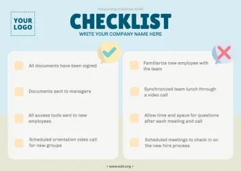 Bearbeite eine Checkliste