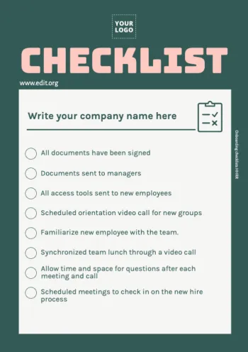 Bearbeite eine Checkliste