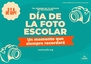 Edita una plantilla de Foto Escolar