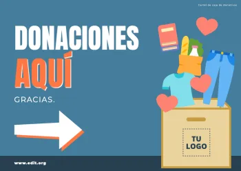 Edita un cartel de donación