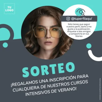 Edita un banner para una Óptica