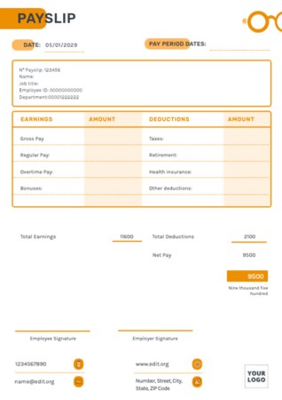 Modifier un modèle de bulletin de paie gratuit