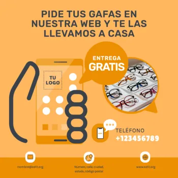 Edita un banner para una Óptica
