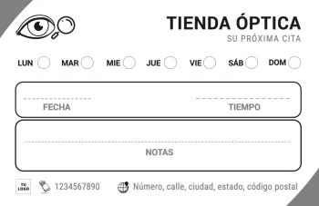 Edita una Tarjeta de Cita