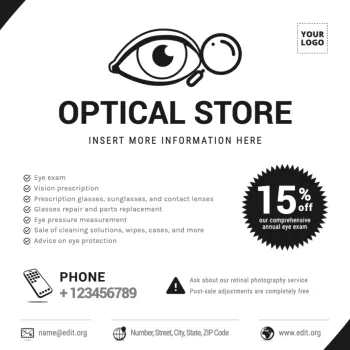 Edit an Optical Store banner