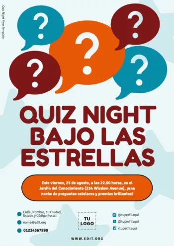Edita un flyer de Quiz