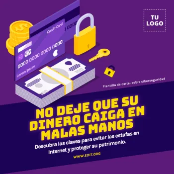 Edita un flyer de Ciberseguridad