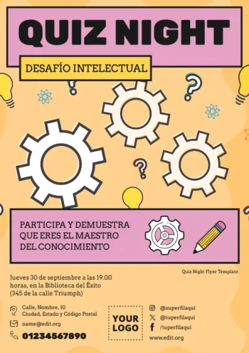 Edita un flyer de Quiz