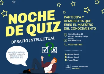 Edita un flyer de Quiz