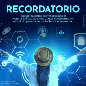 Edita un flyer de Ciberseguridad