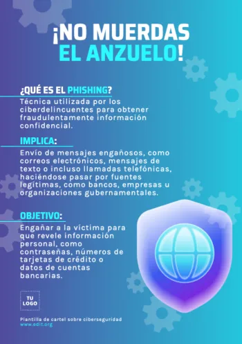 Edita un flyer de Ciberseguridad