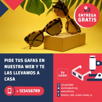 Edita un banner para una Óptica