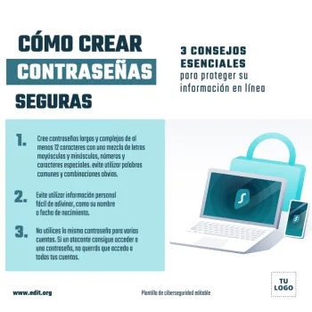 Edita un flyer de Ciberseguridad
