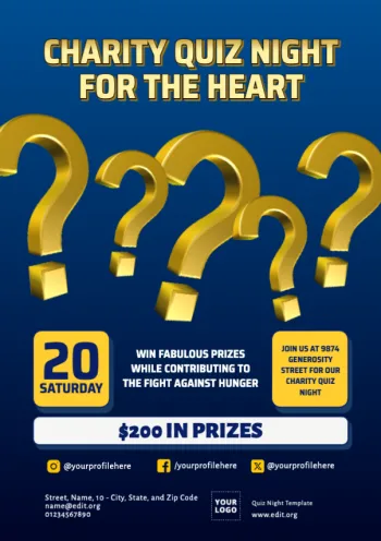 Edit a Quiz Night template