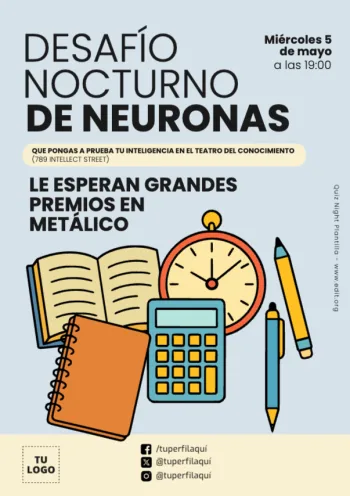 Edita un flyer de Quiz