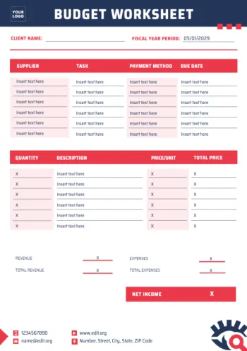 Edita un disseny de pressupost