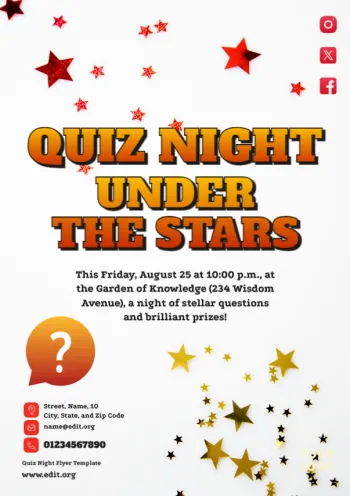 Edit a Quiz Night template