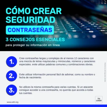 Edita un flyer de Ciberseguridad