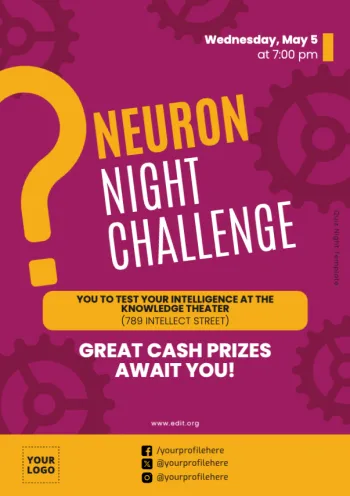 Edit a Quiz Night template