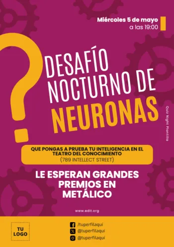 Edita un flyer de Quiz